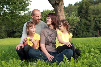 Fotografie Familie zu Hause