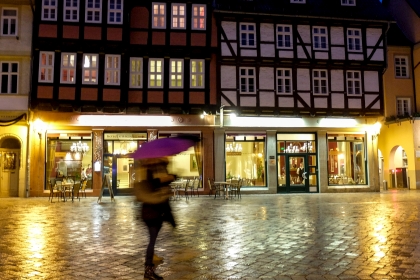Quedlinburger Markt im Regen